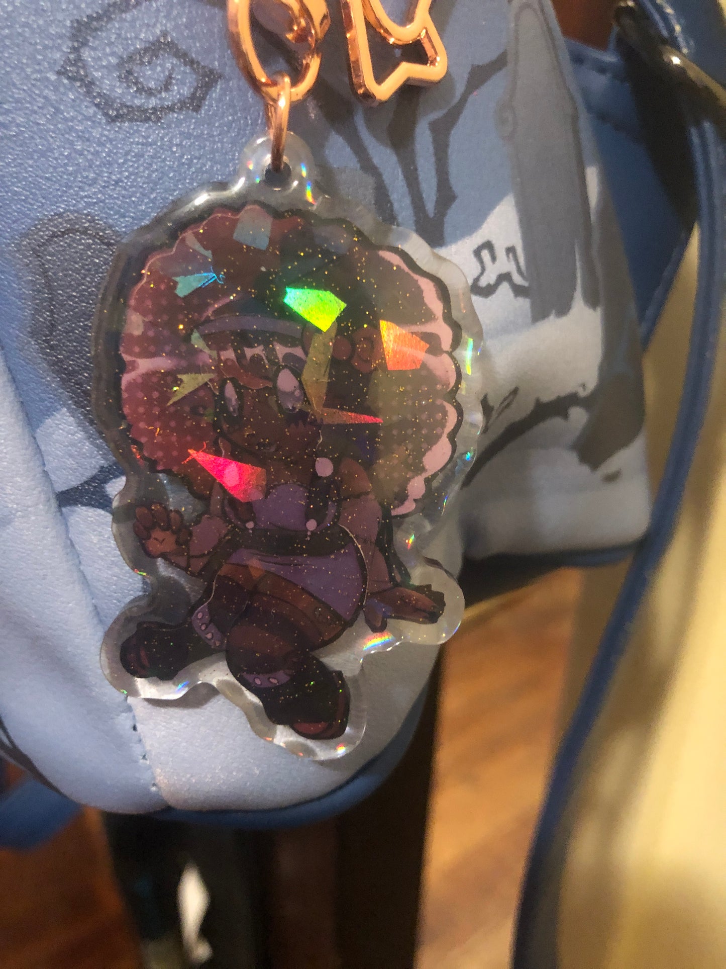 Johari Holo Glitter Resin Keychain