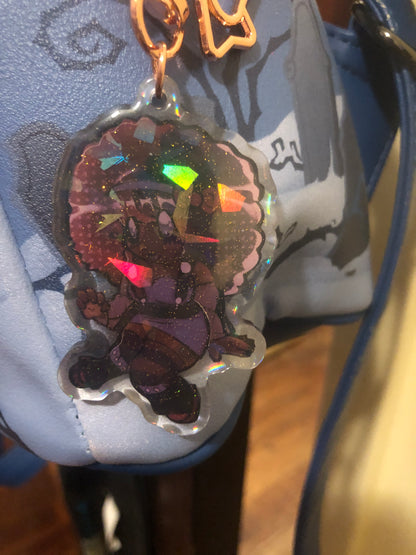 Johari Holo Glitter Resin Keychain